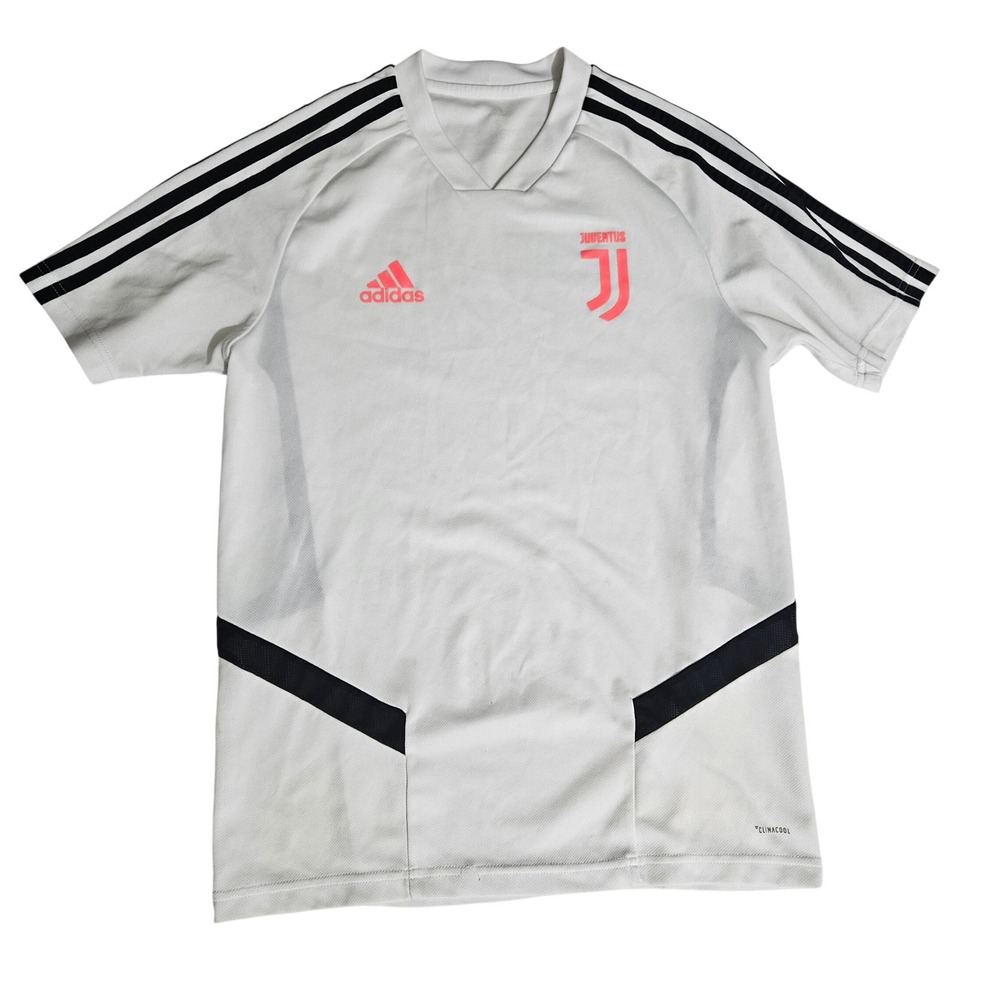 Adidas Juventus Training Jersey White Pink Black Climacool Mens Small S